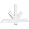 Ekena Millwork Kennewick Architectural Grade PVC Gable Bracket, 48"W x 22"H x 2"D x 4"F, 11/12 Pitch GBP048X22X0204KEN00 - alternate 1